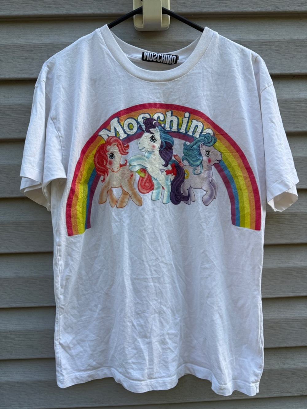 Moschino Couture My Little Pony Rainbow Graphic Tee